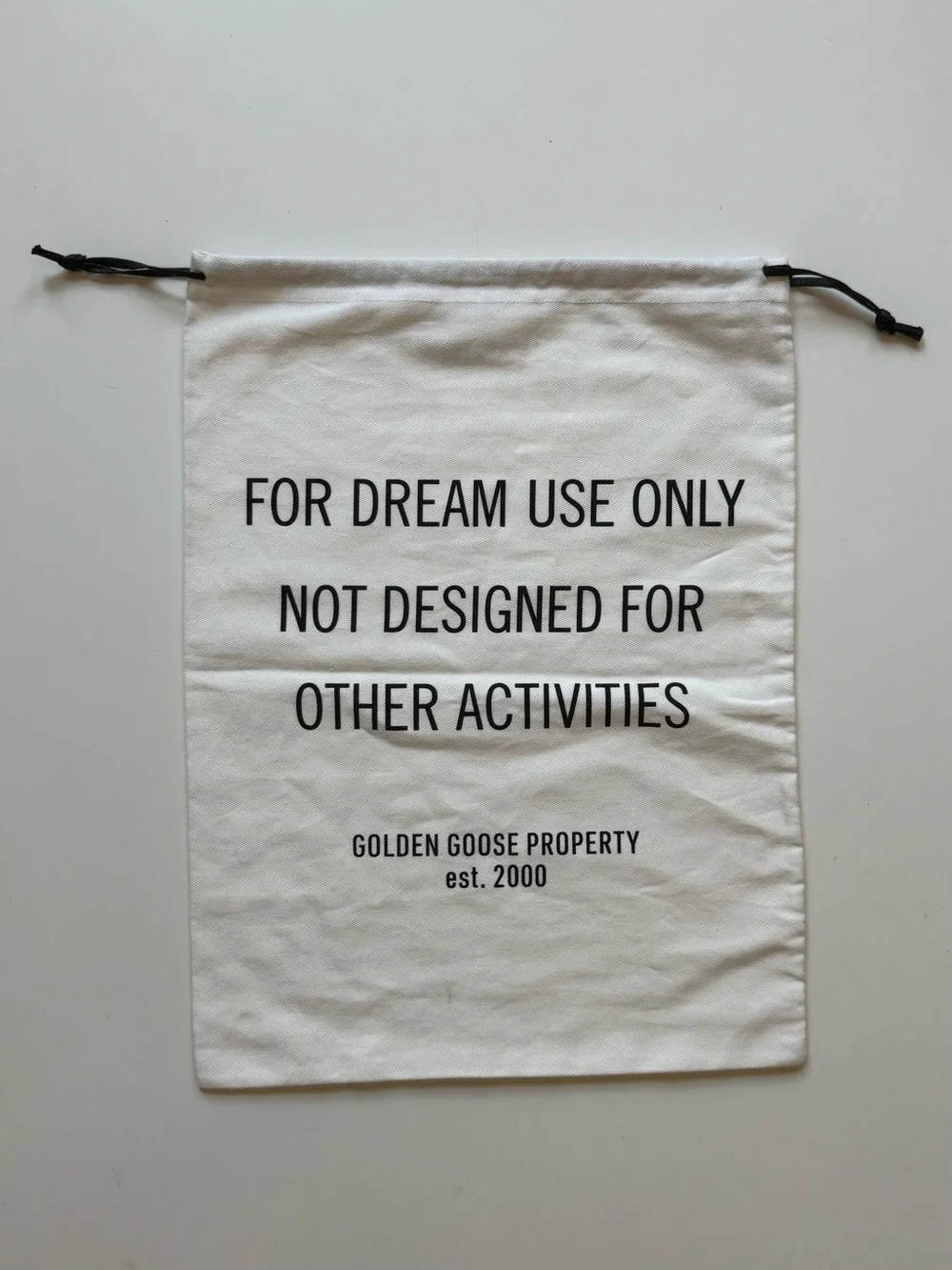 Golden Goose White Dust Bag